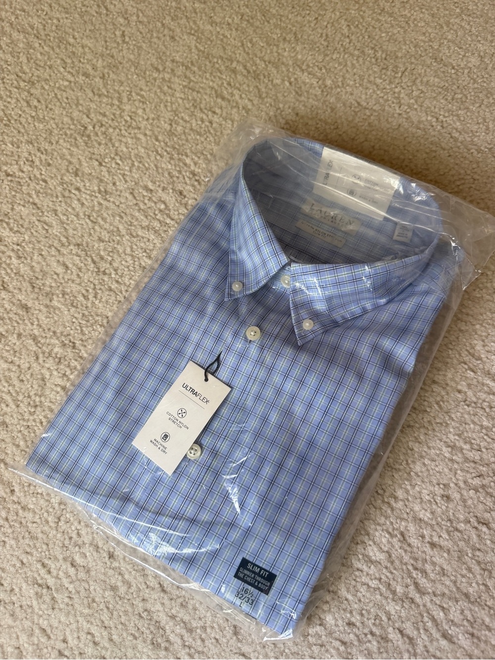 NWT Blue Check Ralph Lauren Shirt